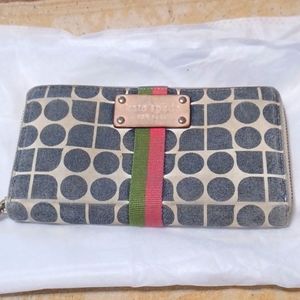 Kate Spade Zip Around Wallet DOT NOEL wallet